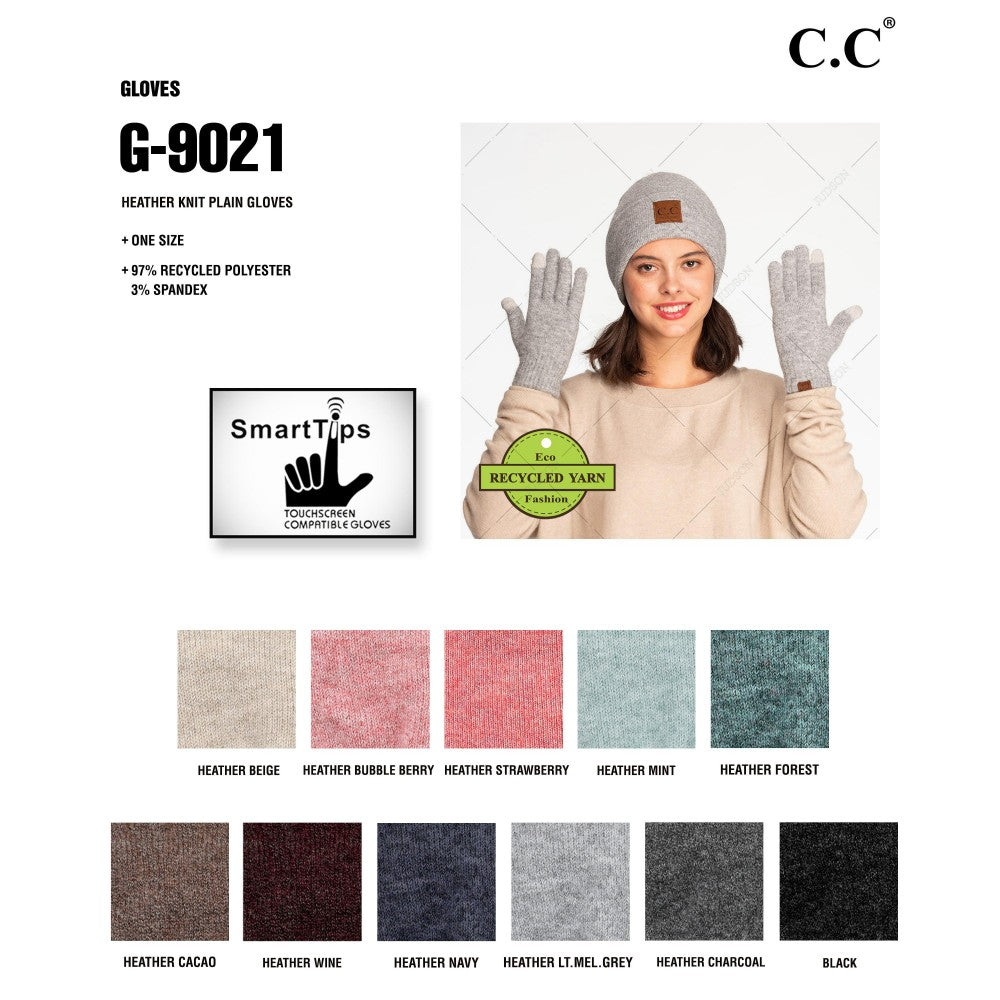 CC Knit Plain / Smart Touch Gloves