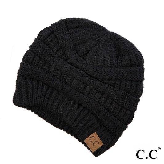 CC Solid Ribbed Beanie