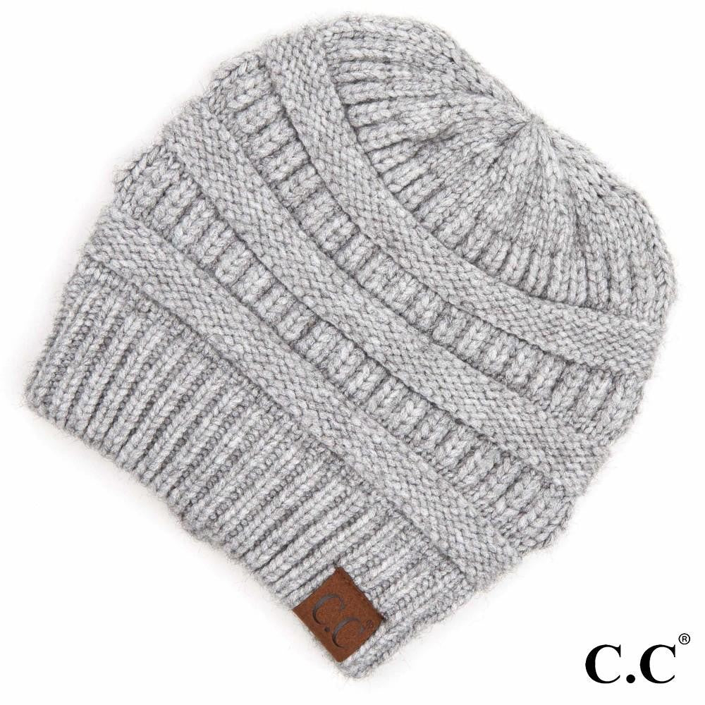 CC Solid Ribbed Beanie