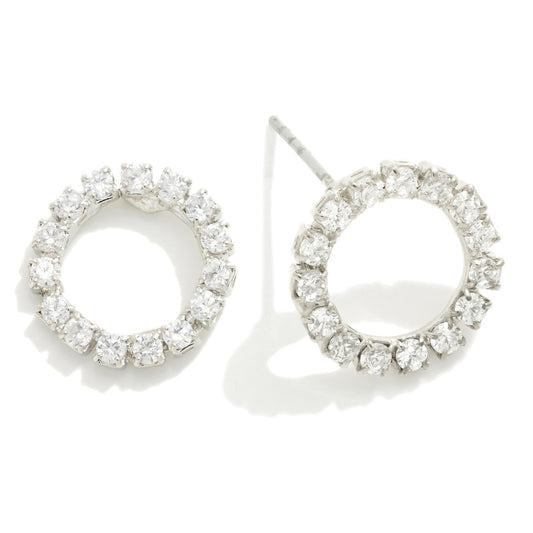 Circle Stud Earrings