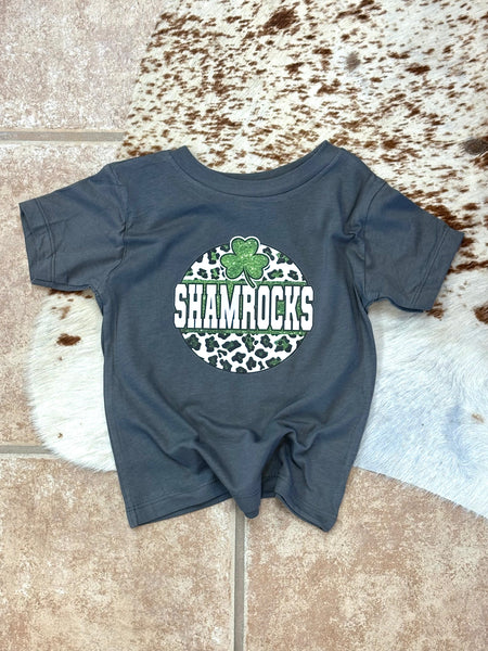 Shamrocks Leopard Circle Tee [toddler]