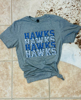 Hawks Stacked Tee