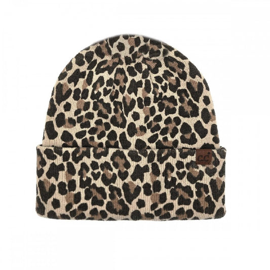 CC Leopard Beanie