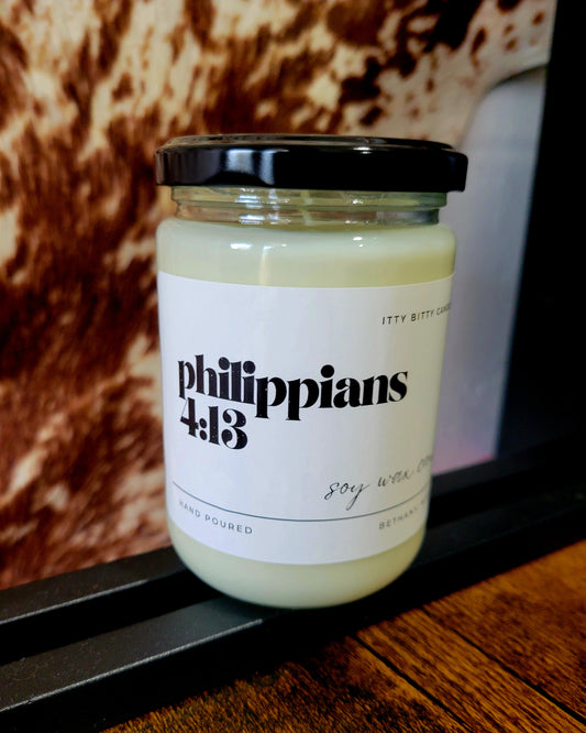 Philippians 4:13 | Single Wick Candle