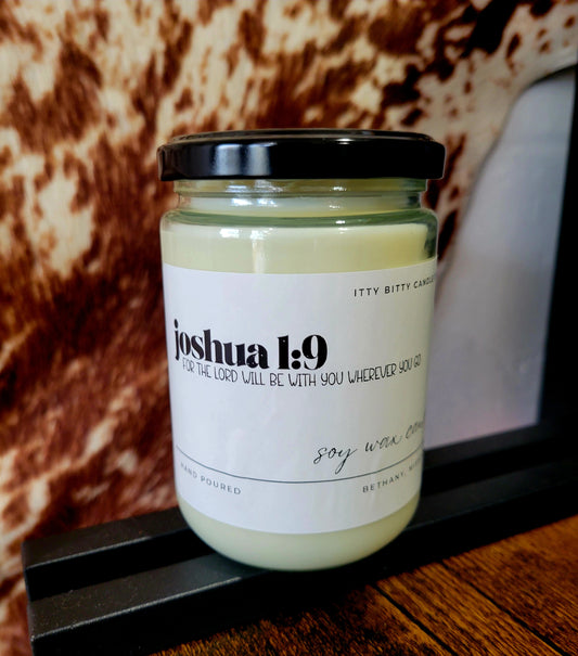 Joshua 1:9 | Single Wick Candle