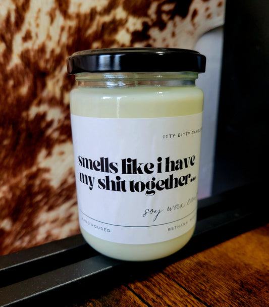 Smells like I have my Shit Together | Single Wick Candle