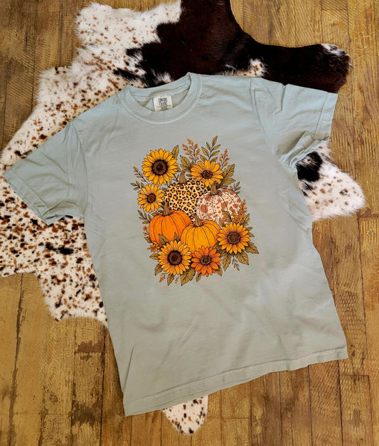 Floral Pumpkin Tee