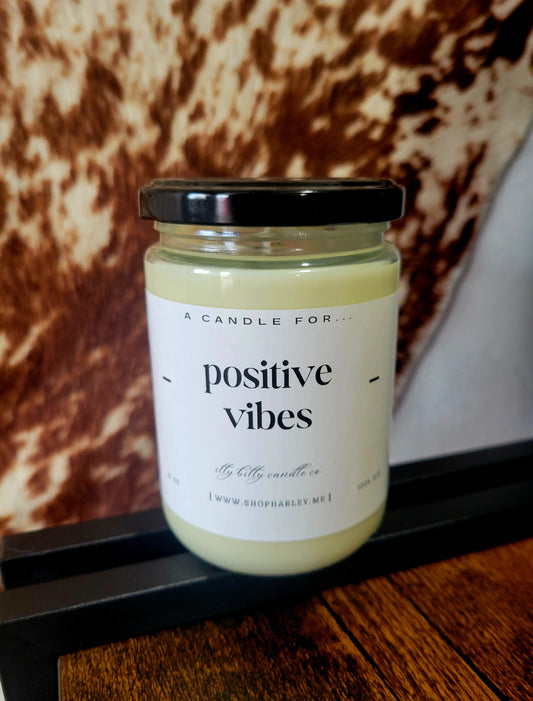 Positive Vibes | Single Wick Candle