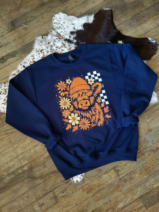 Retro Cow Sweatshirt