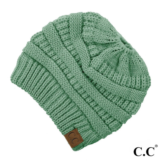 CC Messy Bun Beanie